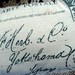 Romantic French Post Card Pillow Postmark Script Throw Pillow