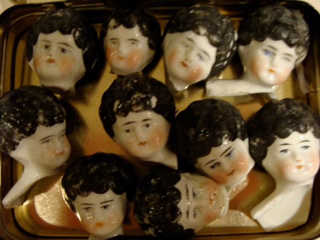 Adorable Rare Tiny German Doll Head