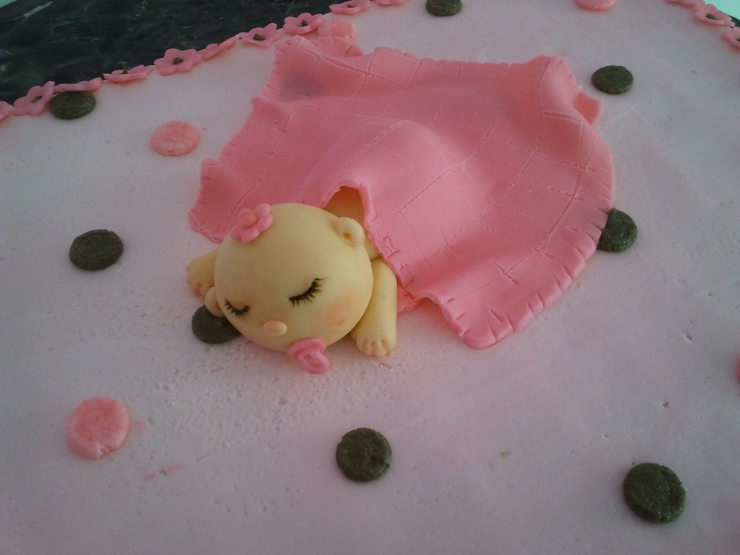 Fondant Sleeping Baby