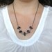 Navy Blue Necklace, Iolite Freeform Nugget Necklace, Indigo Necklace, Boho Necklace, Extra Long Necklace