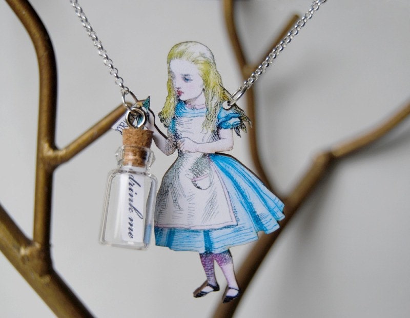 Drink Me Alice Necklace