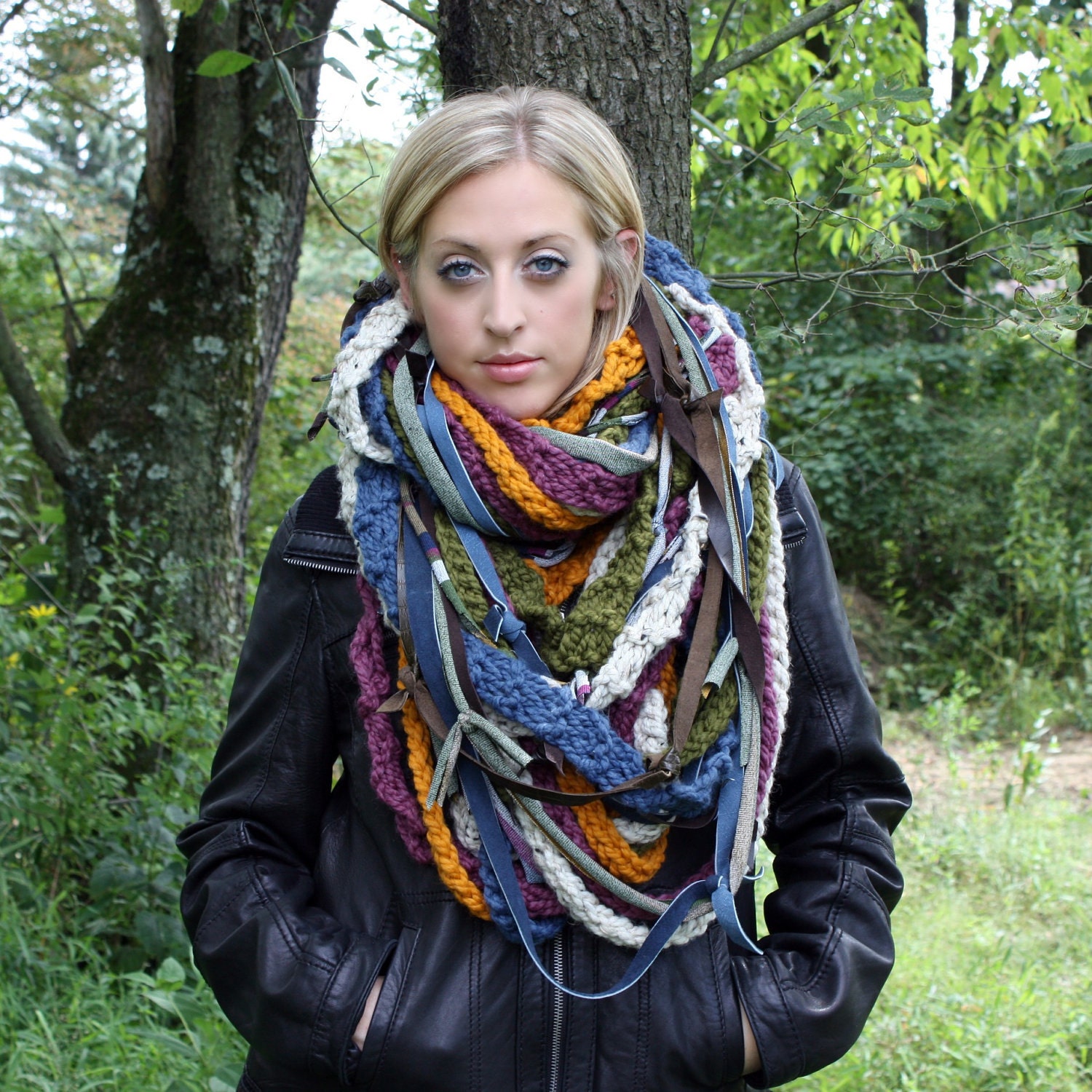 The Medusa......... Mega Western Medusa Style Infinity Scarf