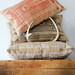Going Hunting - Black and Cornstalk - Modern Hand Printed Pillow - by Bark Decor