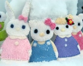 Hello Kitty finger puppets - set of five