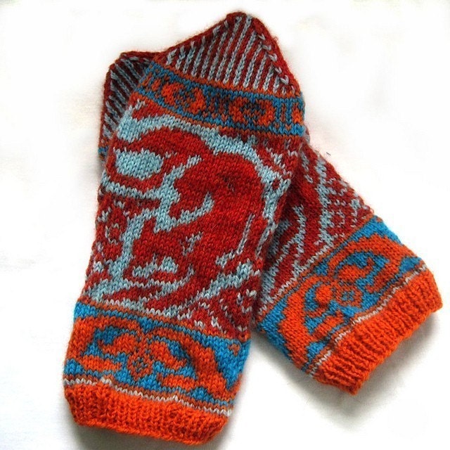 PDF knitting pattern-Kitsune Mittens