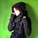 PDF knitting pattern- Minx Hooded Shrug