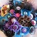 Jillianns RAE OF PEACOCK Button Bouquet