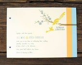 Art Deco Love Birds Wedding Invitations
