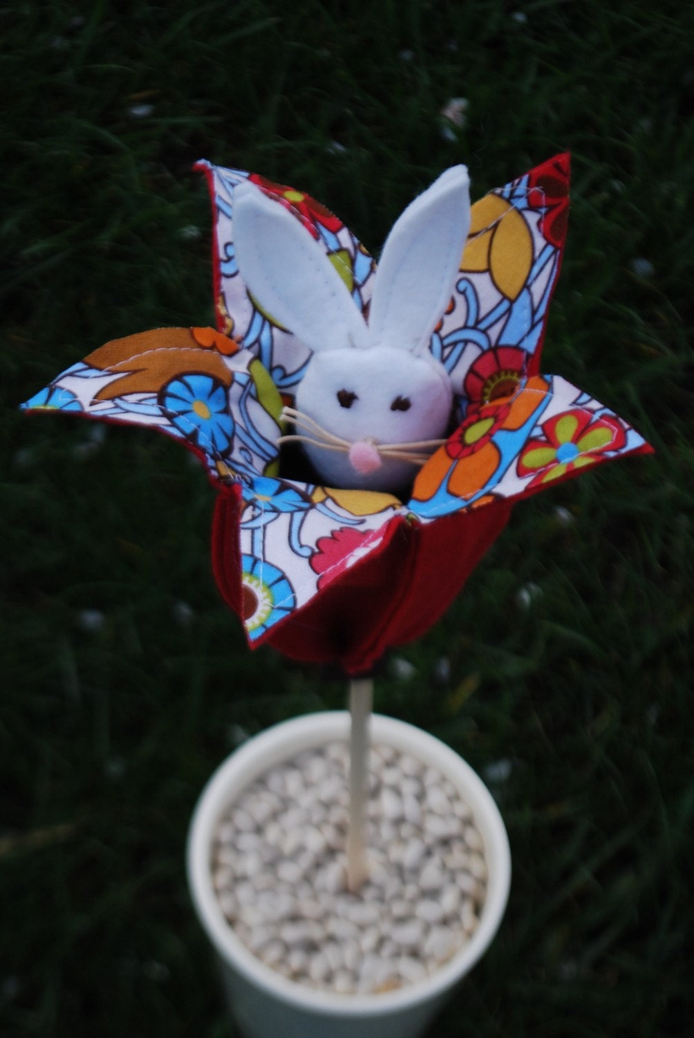 Red Peek-a-boo Bunny