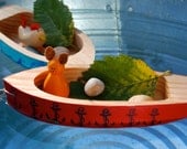 Red Anchor Pull Rowboat Water Toy