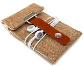 iPhone 5 case - brown herringbone wool