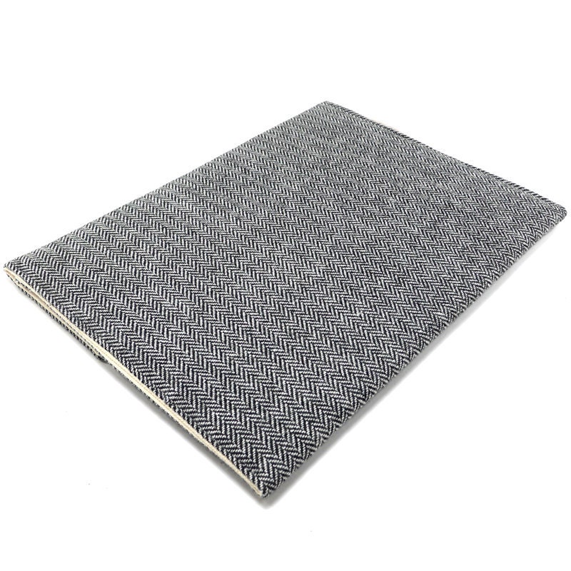 iPad case - gray herringbone