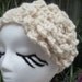 Dahlia-lightful White  Headband/Neckwarmer