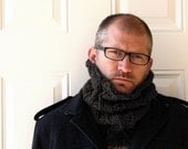 Neckwarmer or Cowl Charcoal Gray, Men Unisex -   Pick Your Color