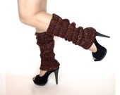 Leg Warmers Brown Gold Rust Ultra High or Pick Your Color