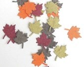 Fall Leaf Seed Paper DIY Wedding Favors Table Decorations