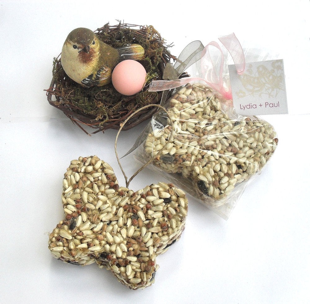 12 Bird Seed Bridal Shower Wedding Favors Personalized Tags by Nature Favors