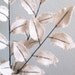 Fabric Leaves - Winter White Linen Branches (set of 3)
