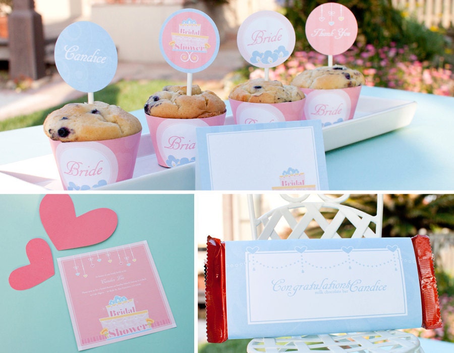 Custom Cake Pink Bridal Shower Party Invitation