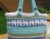 Beachside Bag, Crochet Pattern Pdf ,