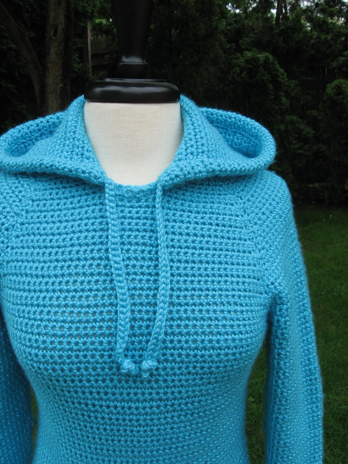Ever in Style Raglan Hooded Pocket Pullover Crochet Pattern Pdf