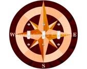 Nautical Compass Triple Toggle Switch Plate Cover