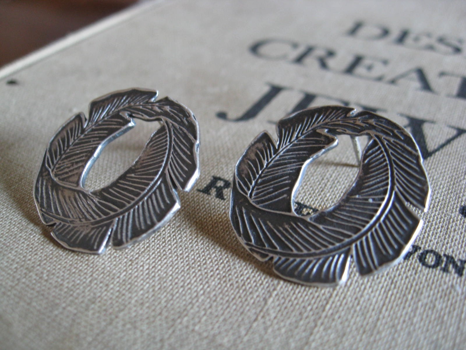 Palm Frond Earrings