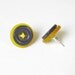 HAPPY BUTTON ear studs posts (Limited Edition), last 2 pairs