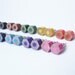 color pencil ear studs, the hexagon version in candy colors