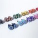 color pencil ear studs, the hexagon version in candy colors