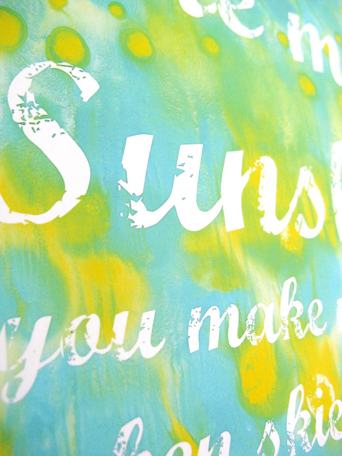 You Are My Sunshine Print (painting version)