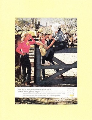 Folding cards 'Vintage Ads'