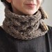 Celtic Connection - handknit UNISEX superchunky cabled scarf / neckwarmer / collar with wooden toggles made to order in 16 colors