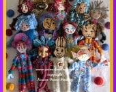 PDF Pattern for Small Dolls woven with 4 sticks on the  stick weaving loom