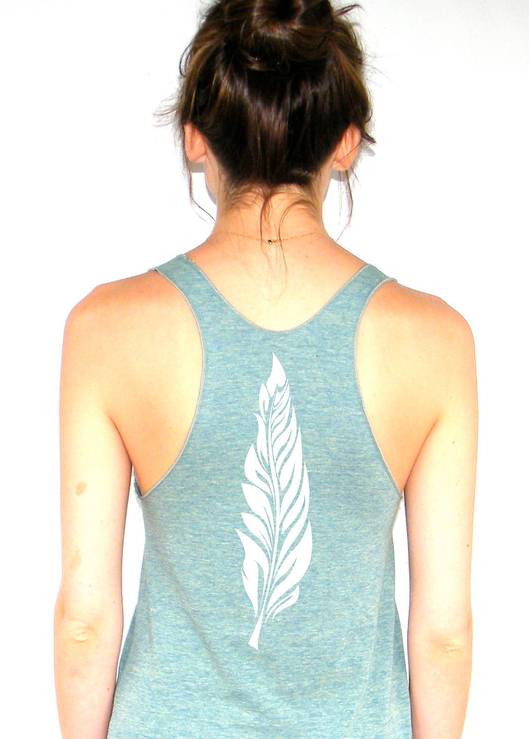 Feather - American Apparel Racerback Tank Top - XS, Small, Medium, Large
