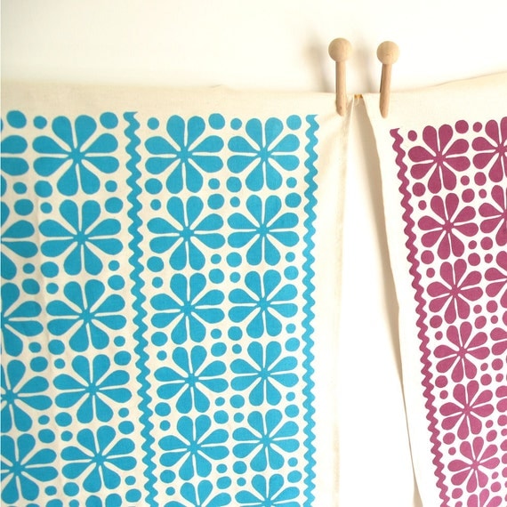 Set of 2 Tea Towels in Parade, choice of colours