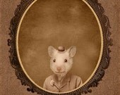 8x10 inch Hot Digital Dog Mr. Snowpea Mouse