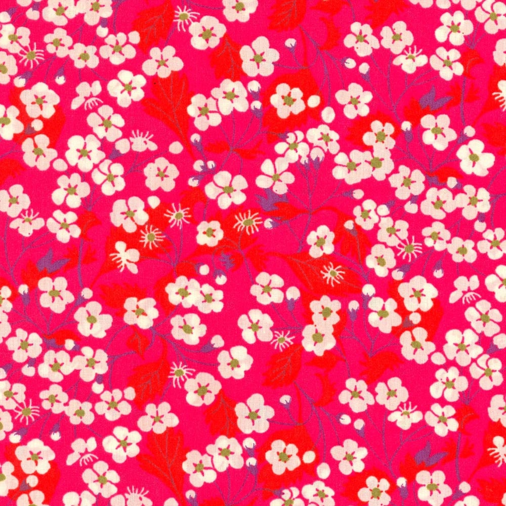 Mitsi Hot Pink Liberty Fabric Tana Lawn Cotton Fat Quarter