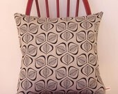 Black Leaves Cushion Cover - 45cm x 45cm