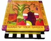 Recipe Box/ Custom Order/ Keepsake Box 'Ingredients of Life'