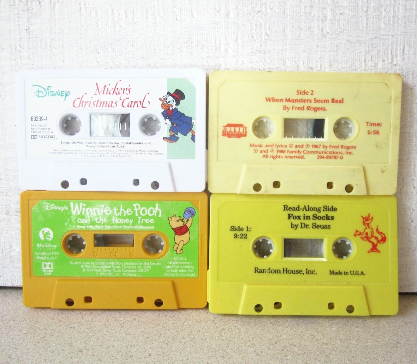 Vintage Disney Fisher Price Cassette Tapes Story Songs Winnie the Pooh Assortment PeachyChicBoutique on Etsy