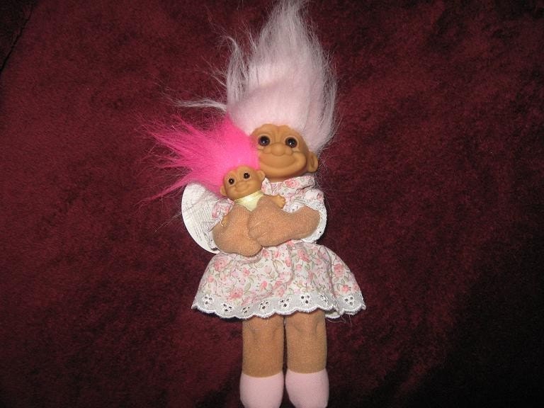 Troll Mother and Baby