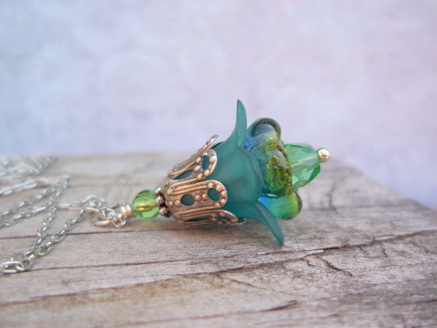 Tropicana layered flower necklace