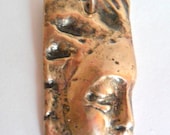 Artisan Rustic Celestial Pendant Finding Lost Wax Cast Bronze