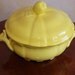 SALE  Luneville Yellow Porcelain Tureen