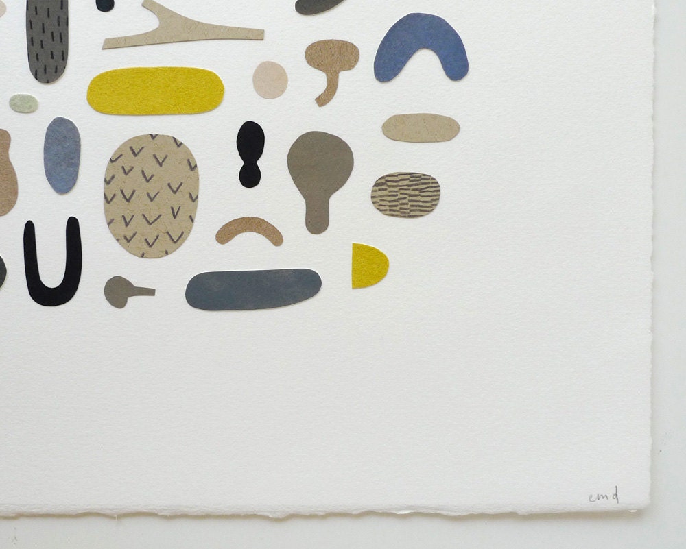Organic Collection - Original Collage 11 x 14