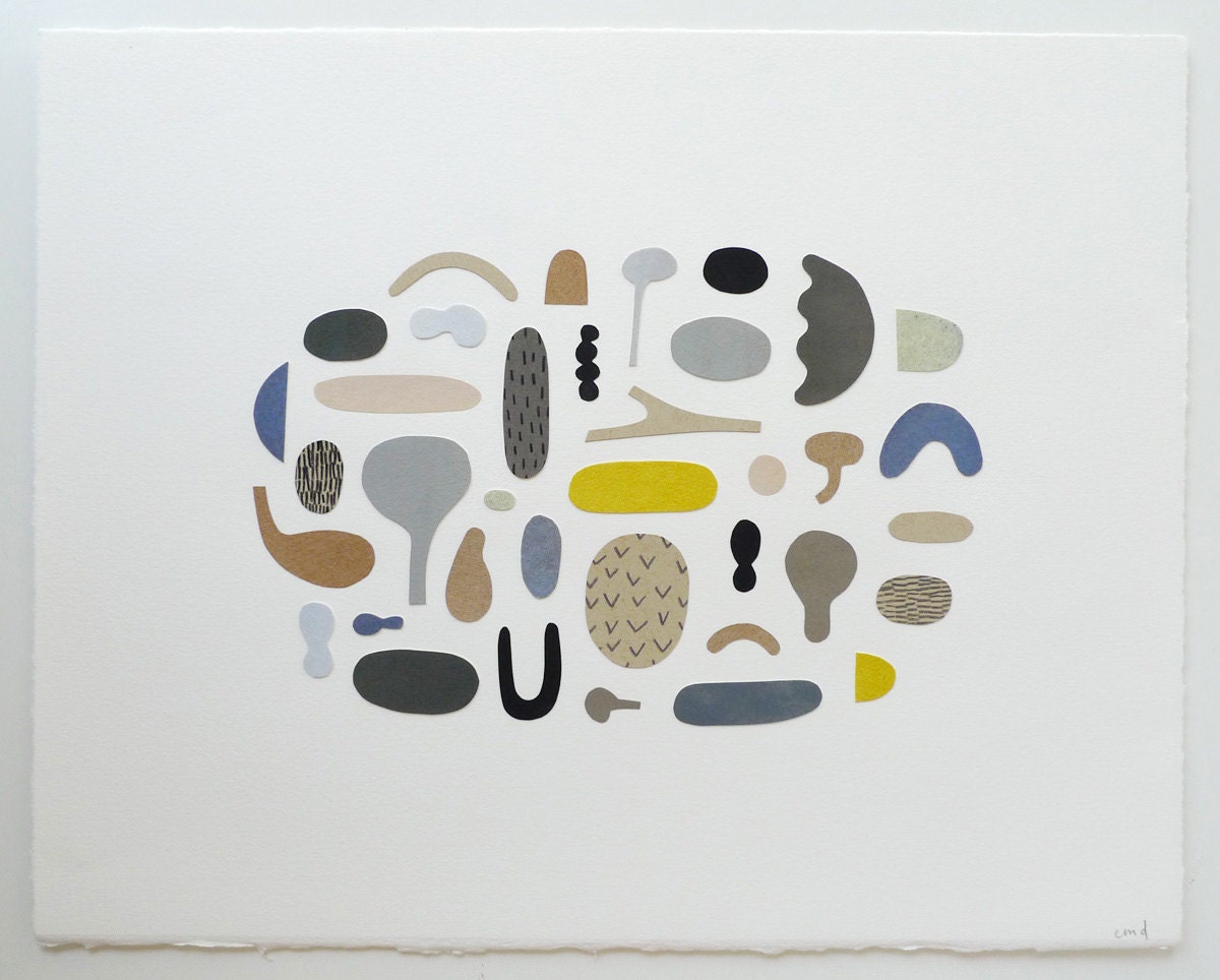 Organic Collection - Original Collage 11 x 14