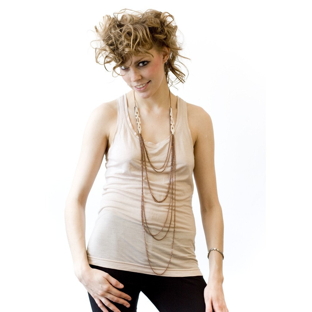Athena Empress - Lace & chain body harness jewelry in black lace and choice of chain