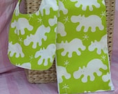Envious Hippos bib set
