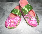 Modern Floral Baby Booties